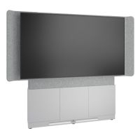 Middle Atlantic Products FM-DS-6675FW-FD8W, 2,29 m (90"), 2,54 m (100"), 68 kg, MDF-Platten, Polyethylenterephthalat (PET)-Filz, Stahl, Grau, Silber, Weiß