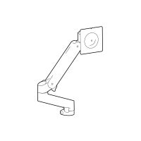 Ergotron LX Pro - Befestigungskit (Monitorarm) - Konstante Krafttechnologie - für Flachbildschirm - Erweiterungskit - Aluminium - Schwarz - Bildschirmgröße: 86.4 cm (34")