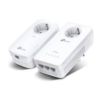 TP-LINK AV1300-AC1200-Gigabit-WLAN-Powerline-KIT mit Steckdose, 300 Mbit/s, IEEE 802.11a, IEEE 802.11ac, IEEE 802.11b, IEEE 802.11g, IEEE 802.11n, Type E/F, Gigabit Ethernet, 10,100,1000 Mbit/s, Wi-Fi 5 (802.11ac)