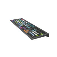Logickeyboard Avid Media Composer Astra 2, Volle Größe (100%), Kabelgebunden, USB, Scherenschalter, QWERTZ, Grau