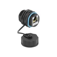 Delock Netzwerkkoppler - RJ-45 (W) abgedichtet zu RJ-45 (W)