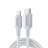 Ugreen 70523, 1 m, Lightning, USB C, Männlich, Männlich, Silber