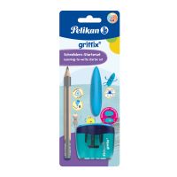 Pelikan Set griffix BS, Rad.,Ansp., blau 1 ST, B, Grau, Dreieckig, Kunst, Hobby, Schule, 3,5 mm, 140 mm