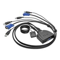 Eaton Tripp Lite series 2-Port USB/VGA Cable KVM Switch with Cables and USB Peripheral Sharing