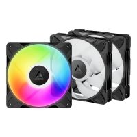 Arctic P14 Pro A-RGB - 3 Pack 140 mm A-RGB PWM-Lüfter mit Kabelsplitter, Ventilator, 14 cm, 400 RPM, 2500 RPM, 186 m³/h, Schwarz