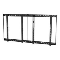 Peerless AV SmartMount DS-VW655-2X2 - Klammer - für 2x2-Videowand - schwarze Pulverbeschichtung - Bildschirmgröße: 116.8-139.7 cm (46"-55")