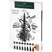 FABER-CASTELL 267102, Schwarz, Multi, Rund, 8 Stück(e)