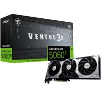 MSI VENTUS GeForce RTX 5060 TI 16G 3X OC, GeForce RTX 5060 Ti, 16 GB, GDDR7, 128 Bit, 7680 x 4320 Pixel, PCI Express x16 5.0