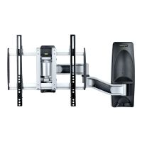 StarTech.com Articulating TV Wall Mount, VESA Wall Mount Supports 65 inch/99lb/Flat/Curved TVs, Retractable Low Profile Wall Mount TV Bracket, Adjustable Corner TV Wall Mount, Swivel/Rotation/Tilt (TV-WALL-MOUNT-65FS)