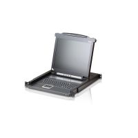 ATEN CL1000N, 1920 x 1200 Pixel, WUXGA, Rack-Einbau, 24 W, 1U, Schwarz