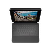 Logitech Rugged Folio - Tastatur und Foliohülle - Apple Smart connector - QWERTZ - Schweiz - für Apple 10.2-inch iPad (7. Generation, 8. Generation, 9. Generation)