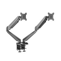 Rockstable RS-MM011B Professionell Halterung für 2 Monitore, Klemme /Bolzen, 16 kg, 38,1 cm (15 Zoll), 81,3 cm (32 Zoll), 100 x 100 mm, Schwarz