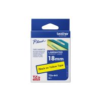 Brother TZe-641 - Standard-Klebstoff - Schwarz auf Gelb - Rolle (1,8 cm x 8 m)