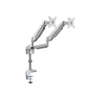 Eaton Tripp Lite Series Dual-Display Flex-Arm Mount for 17" to 32" Monitors - Clamp or Grommet, USB, Audio Ports - Befestigungskit (Spannbefestigung für Tisch)