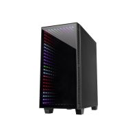 Inter-Tech X-608 Infinity Micro - Tower - micro ATX - Seitenteil mit Fenster (gehärtetes Glas)