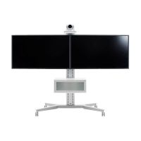 SMS Flatscreen X FH M1455 - Aufstellung - für 2 LCD-Displays/Videokonferenzsystem - weiß, Aluminium - Bildschirmgröße: 101.6-116.8 cm (40"-46")