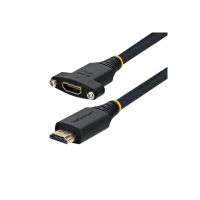 StarTech.com Startech - High Speed - HDMI-Verlängerungskabel mit Ethernet - HDMI männlich zu HDMI weiblich - 1.8 m - Schwarz - Panelmontage, 1440p (UWQHD)