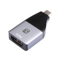 Techly Videoadapter - USB-C männlich zu HDMI weiblich - Schwarz, Silber - Unterstützung für 4K60Hz (3840 x 2160)