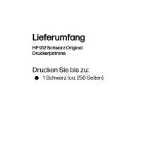 HP 912 - 6.5 ml - Schwarz - original - Tintenpatrone