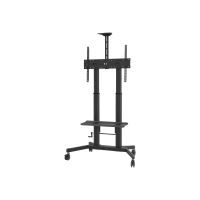 Vision X-Series VFM-F26 - Wagen - für Flachbildschirm / Videokonferenzsystem - höhenverstellbar, max. 80 kg - Stahl - Schwarz - Bildschirmgröße: 140-254 cm (55"-100")