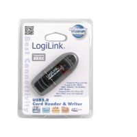 LogiLink Cardreader USB 2.0 Stick for SD/MMC - Kartenleser - 8-in-1 (MMC, SD, RS-MMC, MMCmobile, SDHC)