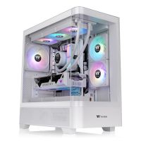 Thermaltake View 290 TG ARGB, Midi Tower, PC, Weiß, ATX, micro ATX, Mini-ITX, SPCC, Gehärtetes Glas, 18 cm