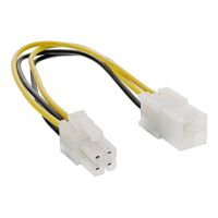 InLine Strom Verlängerung intern - P4 4pol ST / BU - Netzteil zu Mainboard - 0,20m