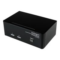 StarTech.com Dual DVI VGA 2 Port Monitor Audio Switch 2-fach KVM Umschalter USB 2.0 1920x1200 - 2 x USB 2.0 4 x DVI-I 4 x Klinke (Buchse)