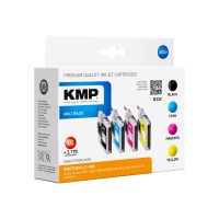 KMP MULTIPACK B33V - 4er-Pack - Größe XXL - Schwarz, Gelb, Cyan, Magenta