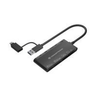 Conceptronic StreamVault BIAN03B, CF, MMC, MS Micro (M2), Speicherstick (MS), MicroSD (TransFlash), MicroSDHC, MicroSDXC, SD, SDHC,..., Schwarz, 5000 Mbit/s, USB 3.2 Gen 1 (3.1 Gen 1) Type-A, 46 mm, 110 mm