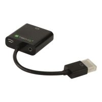 Techly Videokonverter - HDMI - VGA - Schwarz