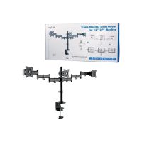 LogiLink Befestigungskit - einstellbarer Arm - für 3 LCD-Anzeigen - fester, kaltgepresster Stahl - Bildschirmgröße: 33-68.6 cm (13"-27")