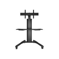 Chief Fusion Large Height Adjustable Mobile TV Cart - For Displays 42-86" - Black - Wagen - für Videokonferenzsystem - Schwarz - Bildschirmgröße: 101.6-180.3 cm (40"-71")