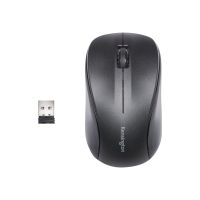 Kensington Wireless ValuMouse - Maus - rechts- und linkshändig - optisch - 3 Tasten - kabellos - 2.4 GHz - kabelloser Empfänger (USB)