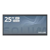 SOLUM B25B - 64 cm (25") Diagonalklasse B Series LCD-Display mit LED-Hintergrundbeleuchtung - Digital Signage - Android 2560 x 1080 - Edge LED - Schwarz - Delivered Duties Paid (DDP)