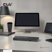 Club 3D USB-C® 14-1 Quad-Display-Dockingstation 4K60Hz, PD 100W