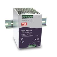Meanwell MEAN WELL WDR-480-24, 480 W, 180 - 550 V, 47 - 63 Hz, 1.6 - 4 A, Aktiv, 18 ms