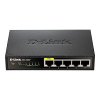 D-Link DES 1005P - Switch - unmanaged - 5 x 10/100