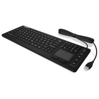 KeySonic KSK-6231INEL, Volle Größe (100%), Kabelgebunden, USB, Membran Key Switch, QWERTZ, Schwarz