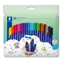 STAEDTLER 323 C20, Schwarz, Blau, Braun, Cyan, Dunkles Grau, Duck Blue, Grün, Hellblau, Hellgrün, Hellgrau, Lila,..., Mehrfarbig, Recycelbarer Kunststoff, Dreieck, Tinte auf Wasserbasis, 1 mm