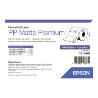 Epson Premium - Polypropylen (PP) - matt - permanenter Acrylklebstoff - 102 x 76 mm 6280 Etikett(en) (4 Rolle(n)