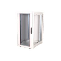 ROLINE Basic - Schrank Netzwerkschrank - Glas Tür, 600x800 BxT - RAL 7035, Hellgrau - 22U - 48.3 cm (19")