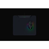 Razer HyperFlux V2, Schwarz, Einfarbig, Gummi, Anti-Rutsch-Basis, Gaming-Mauspad