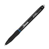 Sharpie S-Gel, Ausziehbarer Gelschreiber, Blau, Schwarz, Medium, 0,7 mm, Sichtverpackung