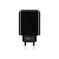 Wentronic goobay - Netzteil - 28 Watt - 2 A - QC 3.0 - 2 Ausgabeanschlussstellen (USB)