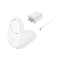 Belkin BoostCharge - Kabelloses Ladegerät - magnetisch, faltbar, mit Qi2 + AC-Netzteil
