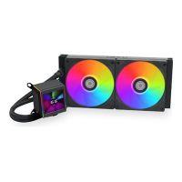 Lian Li Galahad II LCD - Prozessor-Flüssigkeitskühlsystem - oben montierbar, Frontmontage, seitlich montierbar - Kühlergröße: 280 mm - (für: AM4, LGA1200, LGA1700, AM5, LGA115x Socket)