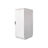 Intellinet Schrank Netzwerkschrank - IP55, 4 integrierte Lüfter - bodenstehend - Hellgrau, RAL7035 - 27U - 48.3 cm (19")
