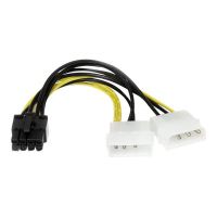 StarTech.com 15cm LP4 auf 8-Pin PCI Express Grafikkarten Stromkabel - PCIe Stromadapter - Netzteil - interne Stromversorgung, 4-polig (M)