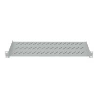 Intellinet 19" Cantilever Shelf, 1U, 2-Point Front Mount, 150mm Depth, Max 25kg, Grey, Three Year Warranty - Rack - Regal - Grau, RAL 7035 - 1U - 48.3 cm (19")